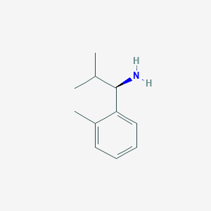 molecular formula C11H17N B12333779 (R)-2-Methyl-1-(o-tolyl)propan-1-amine hydrochloride 