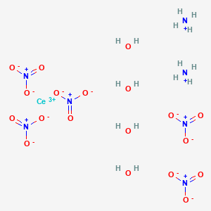 molecular formula CeH16N7O19 B12333854 Cerium(III) ammonium nitrate tetrahydrate 