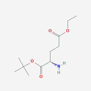 molecular formula C11H21NO4 B12333875 L-Glutamic acid, 1-(1,1-dimethylethyl) 5-ethyl ester 