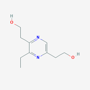 molecular formula C10H16N2O2 B123339 2,5-吡嗪二乙醇，3-乙基- CAS No. 86917-74-0