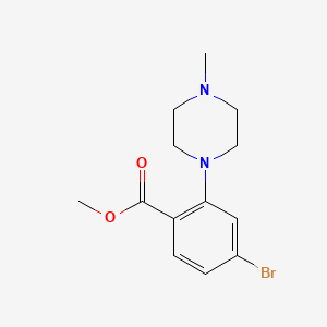 molecular formula C13H17BrN2O2 B12333999 Methyl 4-Bromo-2-(4-methyl-1-piperazinyl)benzoate CAS No. 1434128-45-6