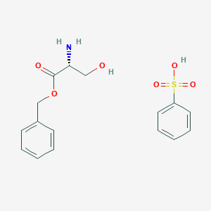 molecular formula C16H19NO6S B123340 D-Serine benzyl ester benzenesulfonate CAS No. 141527-77-7