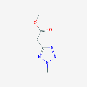 molecular formula C5H8N4O2 B12334082 Methyl 2-Methyl-2H-tetrazole-5-acetate CAS No. 26476-33-5