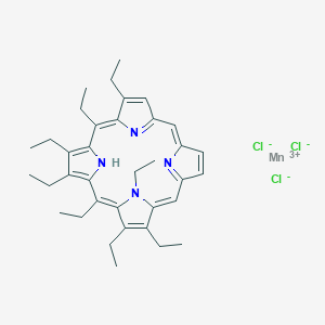 molecular formula C36H46Cl3MnN4 B12334154 manganese(3+);2,3,5,7,8,18,20,22-octaethyl-21H-porphyrin;trichloride 