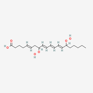 molecular formula C20H32O6 B1233424 8,15-Dihydroperoxyeicosatetraenoic acid CAS No. 62054-47-1