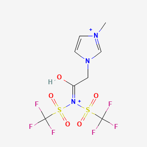 molecular formula C8H9F6N3O5S2+2 B12334288 Hoocmimntf2 