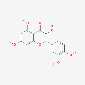 molecular formula C17H16O7 B123343 3,3',5-Trihydroxy-4',7-dimethoxyflavanone CAS No. 79995-67-8