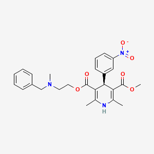 molecular formula C26H29N3O6 B1233434 (S)-Nicardipine CAS No. 76093-36-2