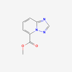 molecular formula C8H7N3O2 B12334357 [1,2,4]Triazolo[1,5-a]pyridine-5-carboxylic acid methyl ester CAS No. 1053655-68-7