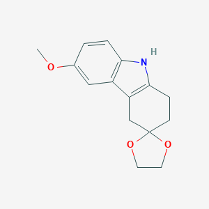 6-Methoxy-1,2,4,9-tetrahydrospiro[carbazole-3,2'-[1,3]dioxolane]