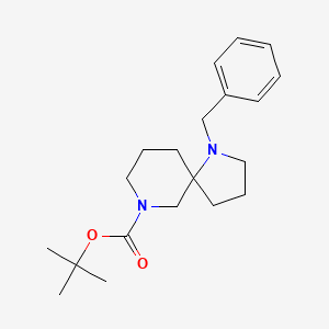 molecular formula C20H30N2O2 B12334464 tert-Butyl 1-benzyl-1,7-diazaspiro[4.5]decane-7-carboxylate CAS No. 939793-20-1