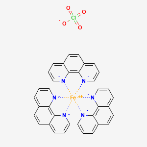 molecular formula C36H24ClFeN6O4-5 B12334555 Iron(2+);1,10-phenanthroline-1,10-diide;perchlorate 