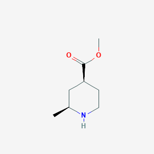 molecular formula C8H15NO2 B12334808 methyl (2S,4S)-2-methylpiperidine-4-carboxylate 