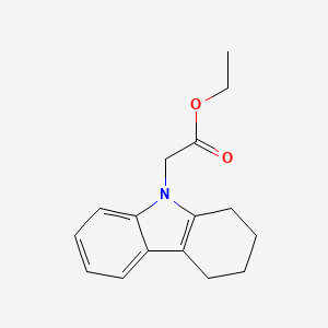 molecular formula C16H19NO2 B12334822 Ethyl 2-(3,4-dihydro-1H-carbazol-9(2H)-yl)acetate 
