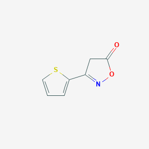 molecular formula C7H5NO2S B12335075 5(4H)-Isoxazolone, 3-(2-thienyl)- CAS No. 35113-41-8