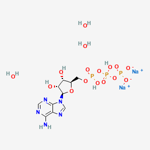 molecular formula C10H20N5Na2O16P3 B1233522 Adenosine triphosphate disodium hydrate 