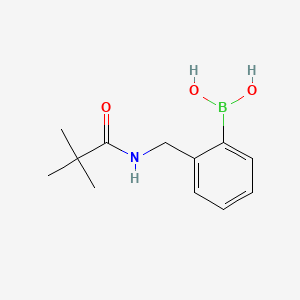 molecular formula C12H18BNO3 B12335231 (2-(Pivalamidomethyl)phenyl)boronic acid 