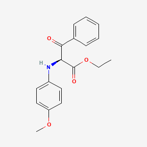 molecular formula C18H19NO4 B12335319 Phenylalanine, N-(4-methoxyphenyl)-beta-oxo-, ethyl ester 
