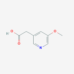 molecular formula C8H9NO3 B12335323 2-(5-Methoxypyridin-3-yl)acetic acid 