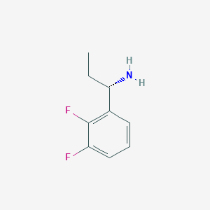 molecular formula C9H11F2N B12335462 (S)-1-(2,3-Difluorophenyl)propan-1-amine 