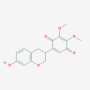 molecular formula C17H16O6 B1233549 Pendulone 