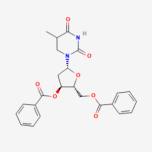 molecular formula C24H24N2O7 B12335606 Thymidine,3',5'-dibenzoate 