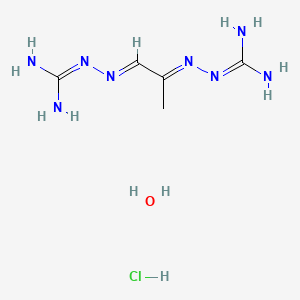 molecular formula C5H15ClN8O B12335612 Methylglyoxal bis-(guanylhydrazone)*dihy drochloride 