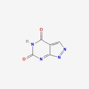 molecular formula C5H2N4O2 B12335651 Pyrazolo[3,4-d]pyrimidin-4,6-dione 
