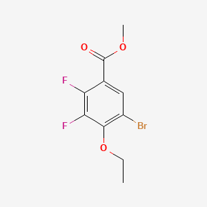 molecular formula C10H9BrF2O3 B12335773 Methyl 5-bromo-4-ethoxy-2,3-difluorobenzoate 