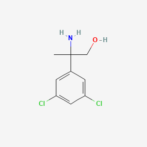 molecular formula C9H11Cl2NO B12335778 2-Amino-2-(3,5-dichlorophenyl)propan-1-ol 