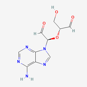 molecular formula C10H11N5O4 B1233588 Adenosine dialdehyde CAS No. 39798-19-1