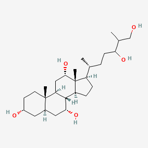 molecular formula C27H48O5 B1233599 5alpha-Cholestane-3alpha,7alpha,12alpha,24,26-pentol 