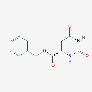 molecular formula C12H12N2O4 B012336 (S)-Benzyl 2,6-dioxohexahydropyrimidine-4-carboxylate CAS No. 103300-84-1