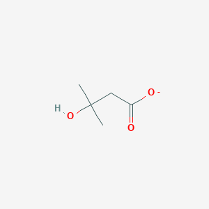 molecular formula C5H9O3- B1233616 3-Hydroxy-3-methylbutanoate 
