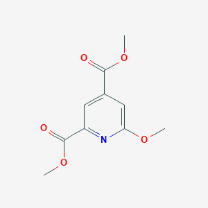 molecular formula C10H11NO5 B12336169 Dimethyl 6-methoxypyridine-2,4-dicarboxylate CAS No. 90275-70-0