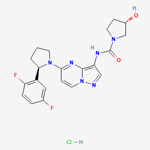 molecular formula C21H23ClF2N6O2 B12336186 Larotrectinib hydrochloride CAS No. 1919868-83-9