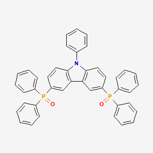 molecular formula C42H31NO2P2 B12336220 3,6-Bis(diphenylphosphinyl)-9-phenyl-9H-carbazole CAS No. 1019843-00-5