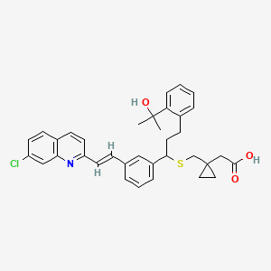 (1-{[(1-{3-[(E)-2-(7-chloroquinolin-2-yl)ethenyl]phenyl}-3-[2-(2-hydroxypropan-2-yl)phenyl]propyl)sulfanyl]methyl}cyclopropyl)acetic acid