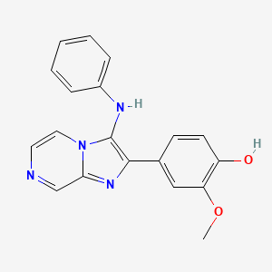 2-Methoxy-4-(3-phenylimino-1,7-dihydroimidazo[1,2-a]pyrazin-2-ylidene)-1-cyclohexa-2,5-dienone