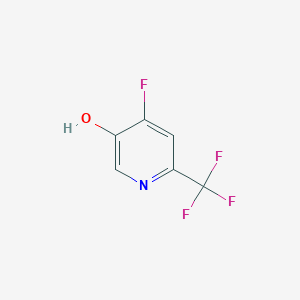 molecular formula C6H3F4NO B12336310 4-Fluoro-6-(trifluoromethyl)pyridin-3-ol 