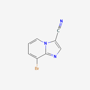molecular formula C8H4BrN3 B12336338 8-Bromoimidazo[1,2-a]pyridine-3-carbonitrile 
