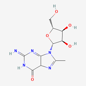 molecular formula C11H15N5O5 B12336386 Guanosine, 8-methyl- 
