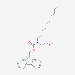 molecular formula C27H37NO3 B123364 9H-fluoren-9-ylmethyl N-decyl-N-(2-hydroxyethyl)carbamate CAS No. 239088-19-8