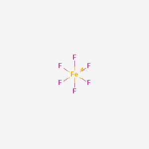 molecular formula F6Fe-4 B1233641 Hexafluoroferrate(4-) 