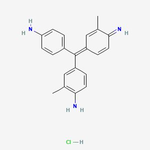 molecular formula C21H22ClN3 B1233644 Magenta II CAS No. 4197-24-4
