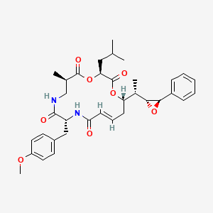 molecular formula C35H44N2O8 B1233645 Cryptophycin B 