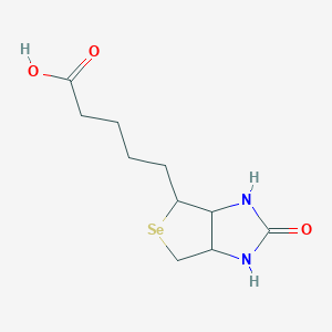molecular formula C10H16N2O3Se B12336467 5-(2-Oxo-1,3,3a,4,6,6a-hexahydroselenopheno[3,4-d]imidazol-4-yl)pentanoic acid 