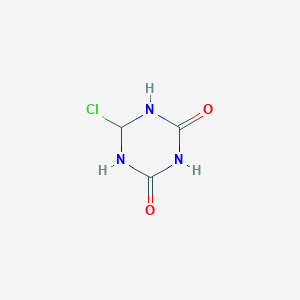 molecular formula C3H4ClN3O2 B12336497 6-Chloro-1,3,5-triazinane-2,4-dione 