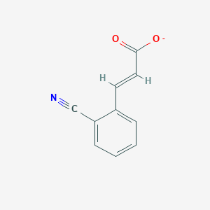 molecular formula C10H6NO2- B1233652 2-Cyanocinnamate 