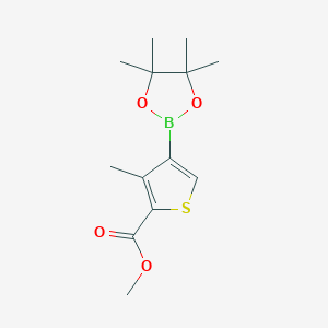 molecular formula C13H19BO4S B12336550 Methyl 3-methyl-4-(4,4,5,5-tetramethyl-1,3,2-dioxaborolan-2-yl)thiophene-2-carboxylate 